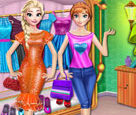 Elsa ve Anna Alışverişte