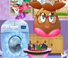 Pou Çamaşır Yıkama