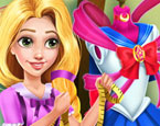 Rapunzel Cosplay Elbise Dikimi